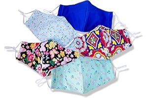 HOPE LOVE SHINE Cotton Face Masks Kids Super Hero Design Pack of 4