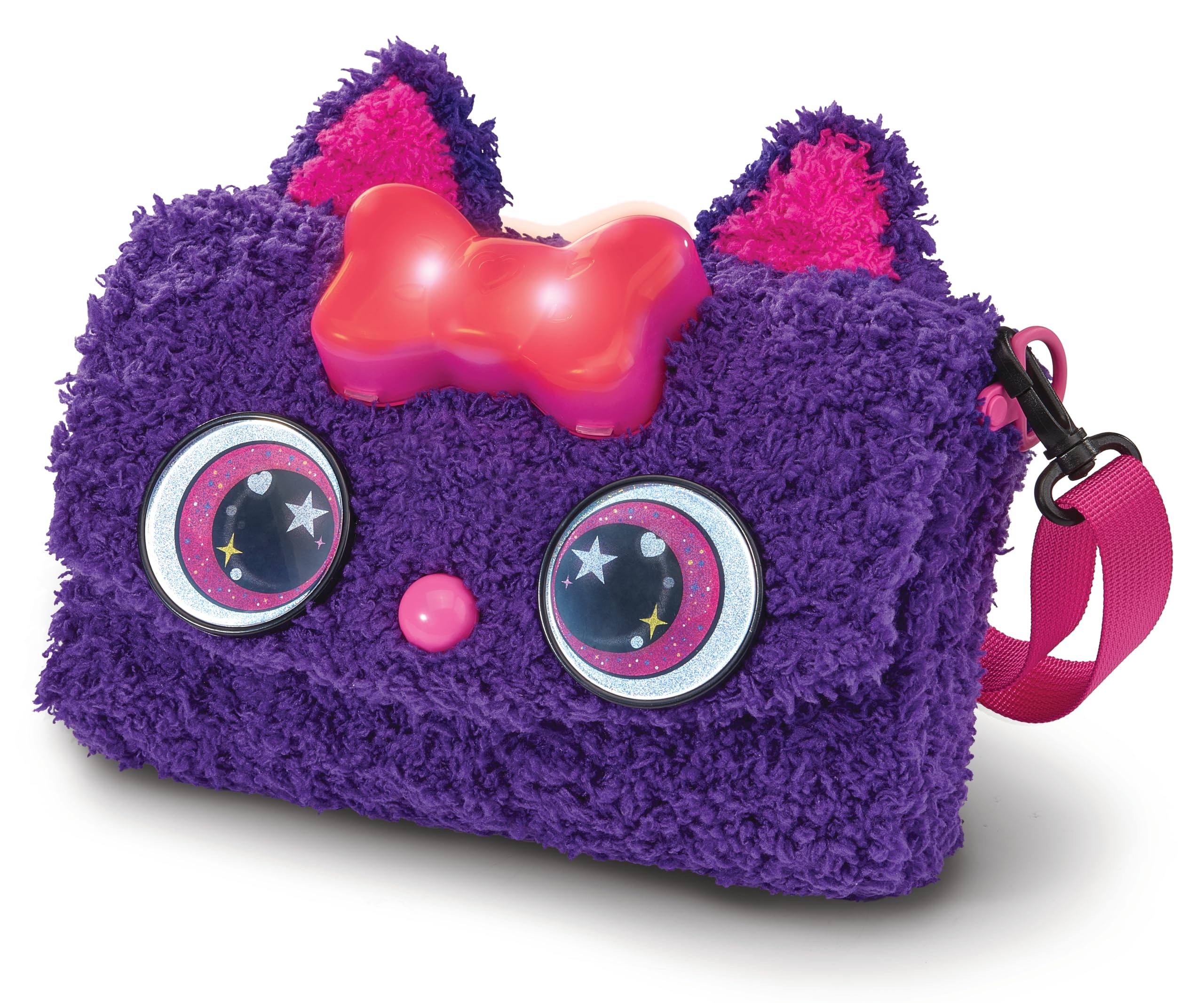 VTech Sew & Style Kitty Bag, Sewing & Crafting Kit with Soft Yarn, Included Strap & Light-Up Bow with Music & Light Effects, Creative Toy, Gift for 5, 6, 7+ Years, English Version