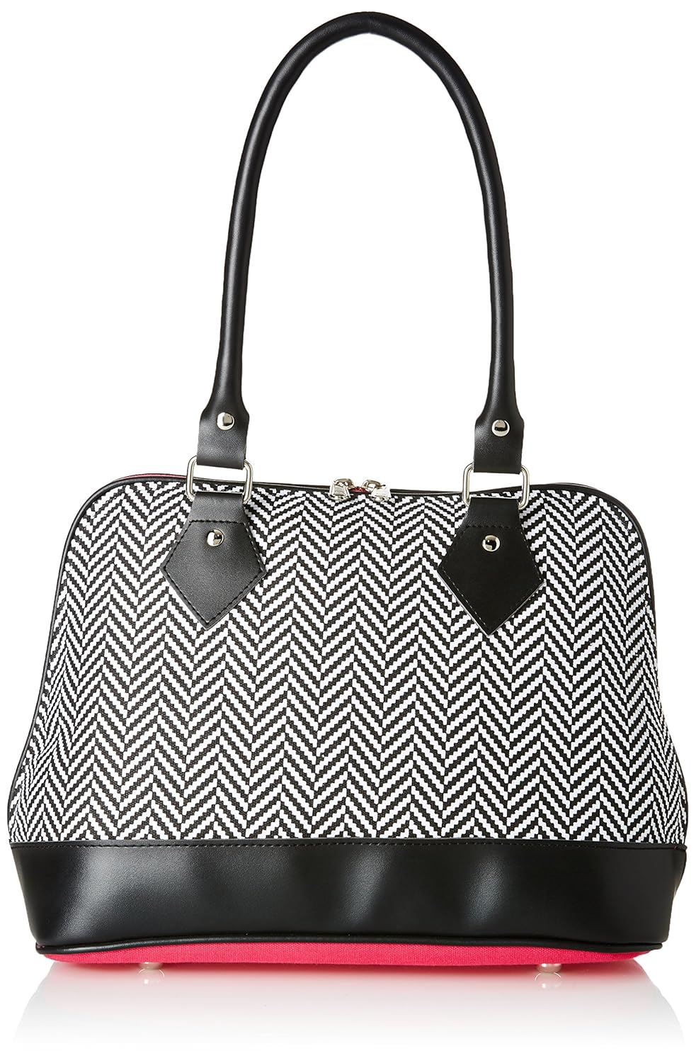 spade girl's satchel (b/w chevron) ()