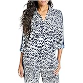 NIC+ZOE Womens Etched Angles Shirt
