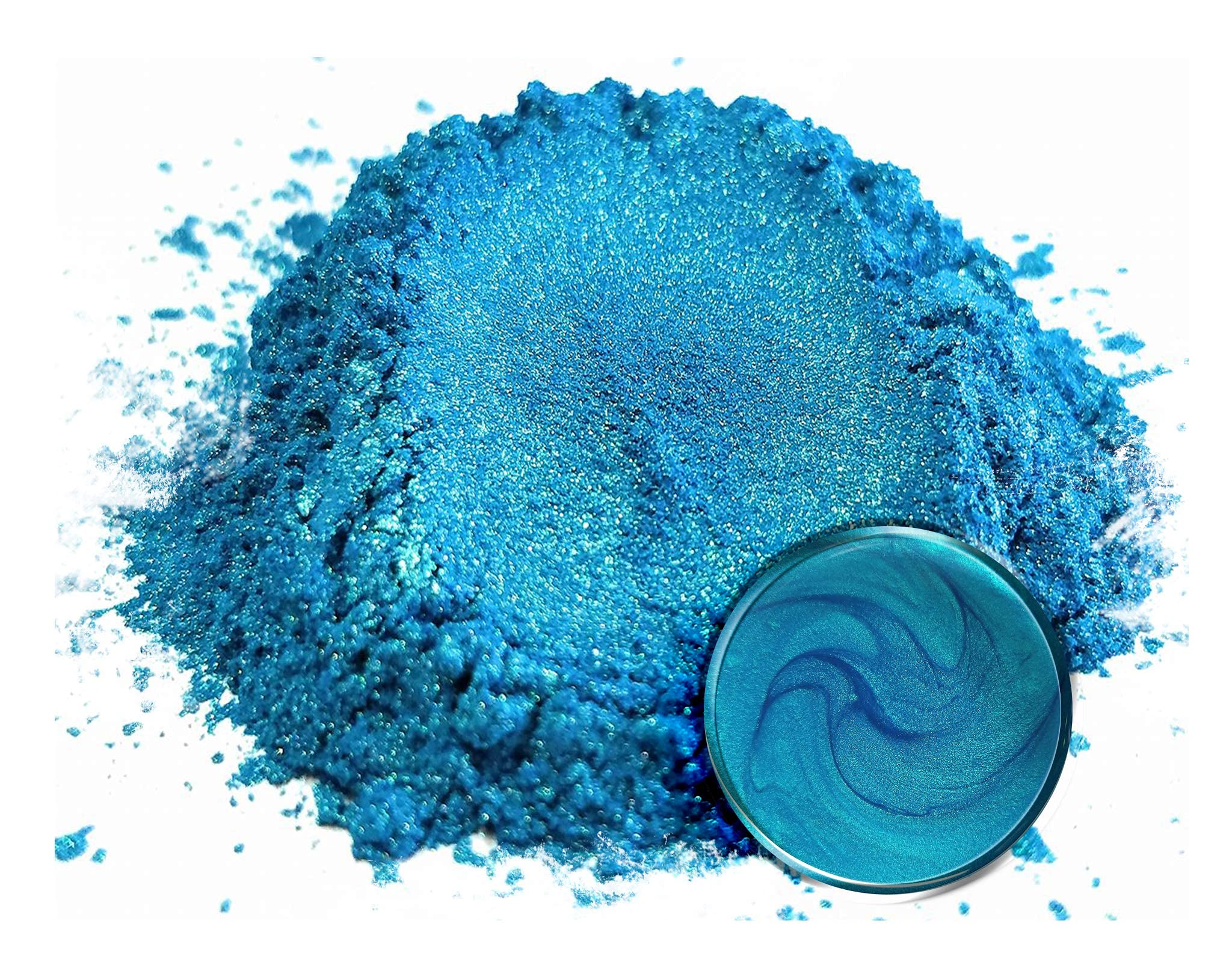 Eye Candy Premium Mica Powder Pigment “Sora-IRO Blue” (50g) Multipurpose DIY Arts and Crafts Additive | Woodworking, Epoxy, Resin, Paint, Soap, Nail Polish, Lip Balm (Sora-IRO Blue, 50G)