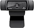 Logitech HD Pro Webcam C920, Widescreen Video Calling and Recording, 1080p Camera, Desktop or Laptop Webcam