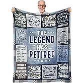 Retirement Gifts for Men 2025, Retired Gifts for Men, Male Retirement Present, Retirement Gift for Coworkers Nurse Teacher, Soft Cozy Throw Blanket 50"X60"