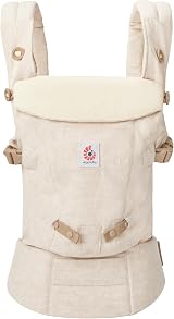 Ergobaby Adapt Carrier Natural Linen from Birth 3 Positions Front Inward