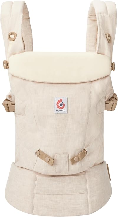 Ergobaby Adapt Carrier Natural Linen from Birth 3 Positions Front Inward