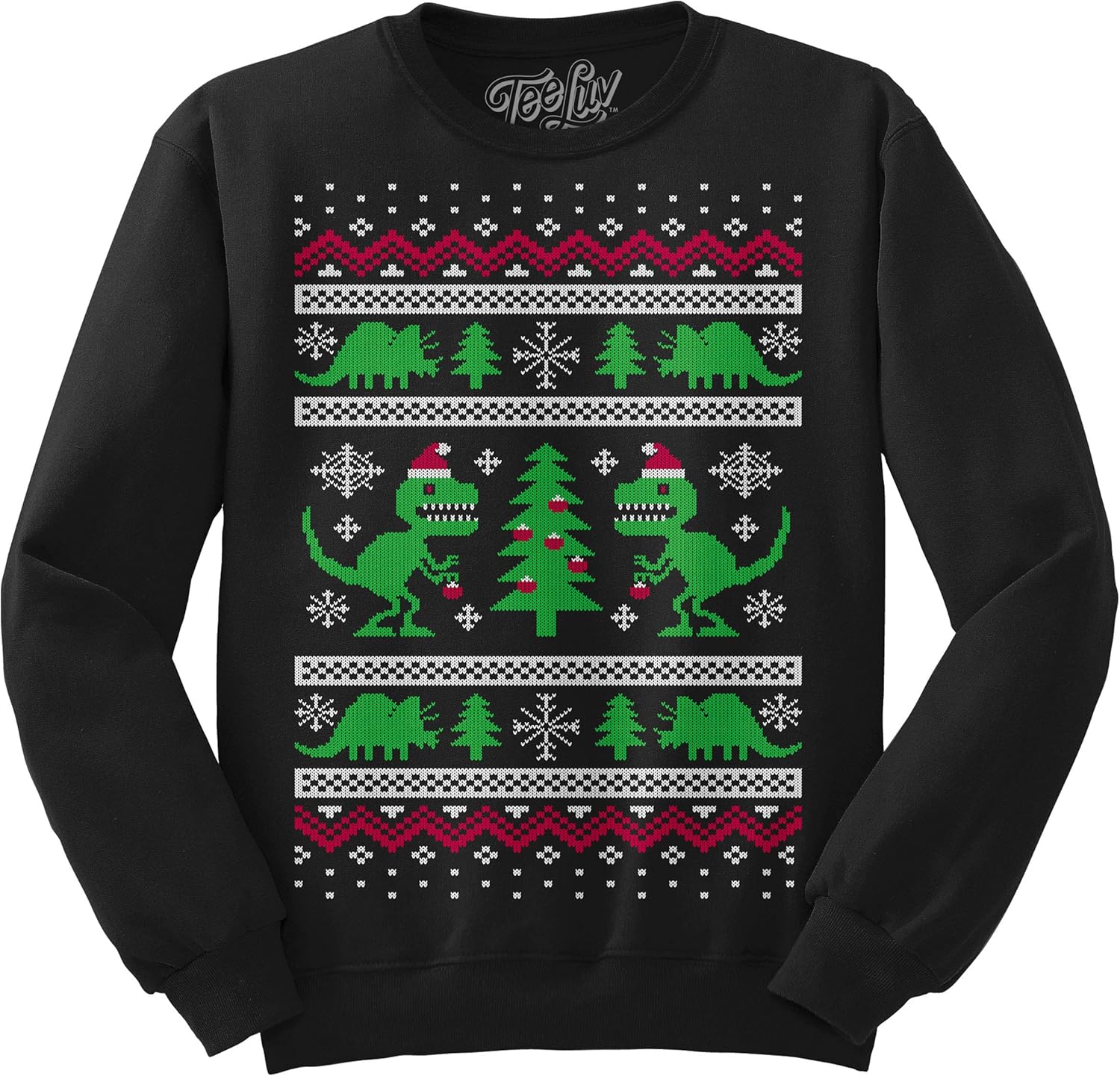 dinosaur christmas sweatshirt