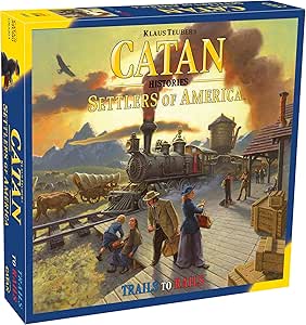 Catan Histories: Settlers of America Board Game | Family Board Game | Board Game for Adults and Family | Adventure Board Game | Ages 12+ | for 3 to 4 Players | Made by Catan Studio
