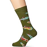 Trout Men's Crew Socks Green