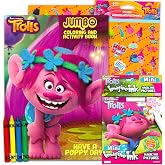 Trolls Coloring and Activity Set Bundle - Trolls Imagine Ink Coloring Book and Trolls Coloring Book with Crayons and Stickers (Includes Mess Free Marker)