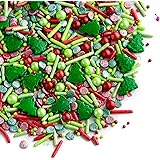 Sweets Indeed - Christmas Sprinkles - Holiday Sprinkle Mix - Sprinkles for Baking - Gluten-Free Sprinkles for Baking - Cupcak