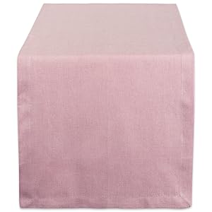 DII CAMZ38727 Solid Chambray, Table Runner 14x72, Chambray Rose