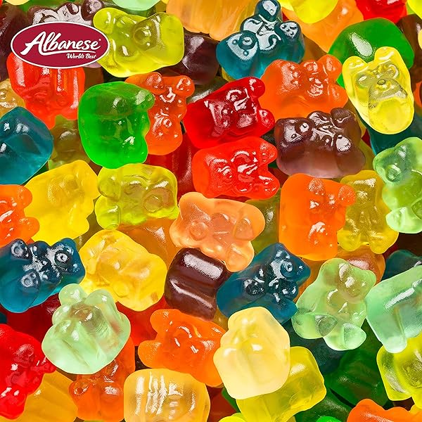 ALBANESE WORLD’S BEST 12 FLAVOR GUMMI BEAR CUBS, 5LBS OF CANDY