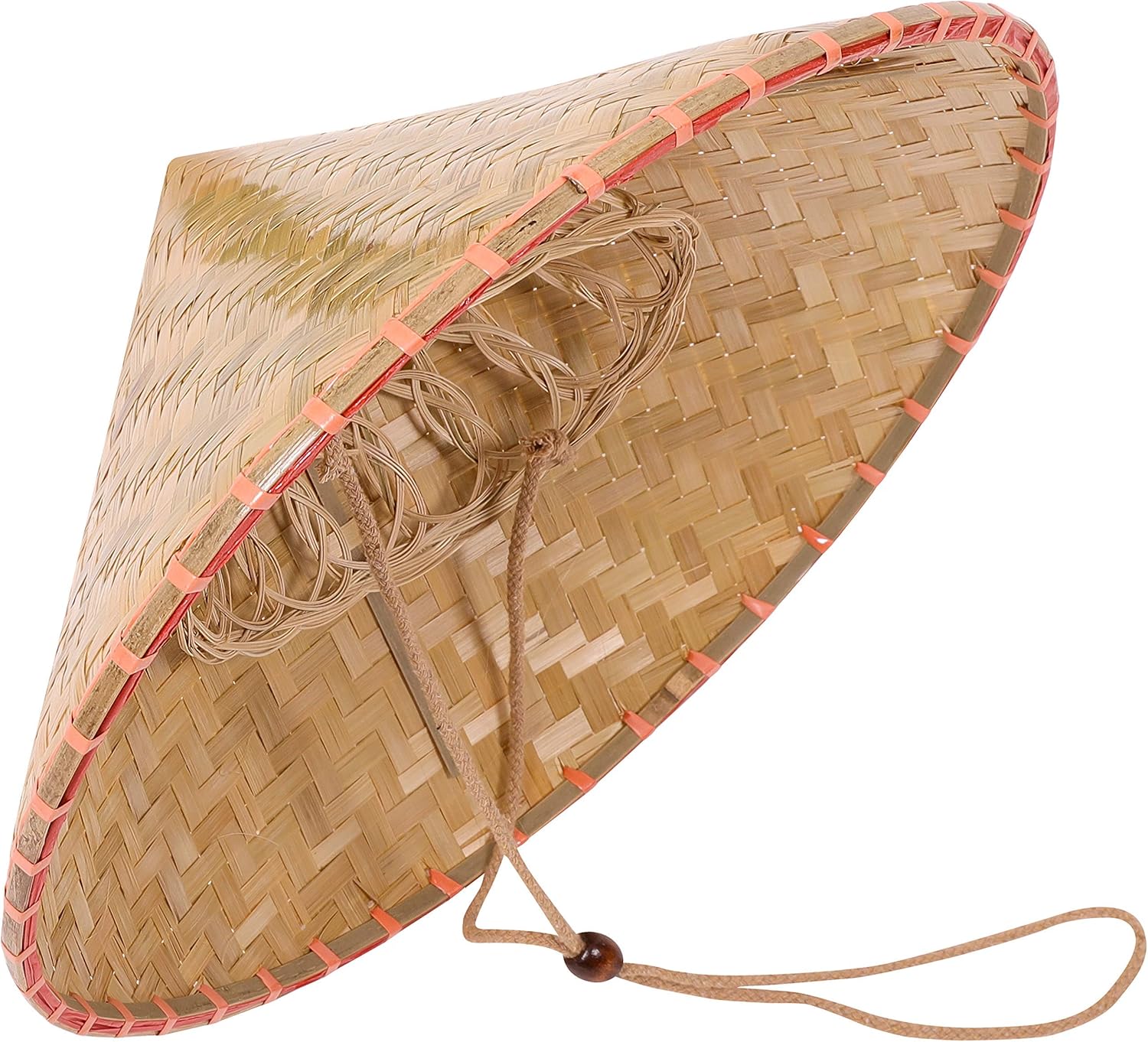 Narwhal Novelties Adult Deluxe Coolie Hat, Bamboo, Oriental Hat, Unisex: Clothing