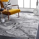 SAFAVIEH Craft Collection Area Rug - 9' x 12', Grey & Dark Grey, Modern Abstract Design, Non-Shedding & Easy Care, Ideal for 