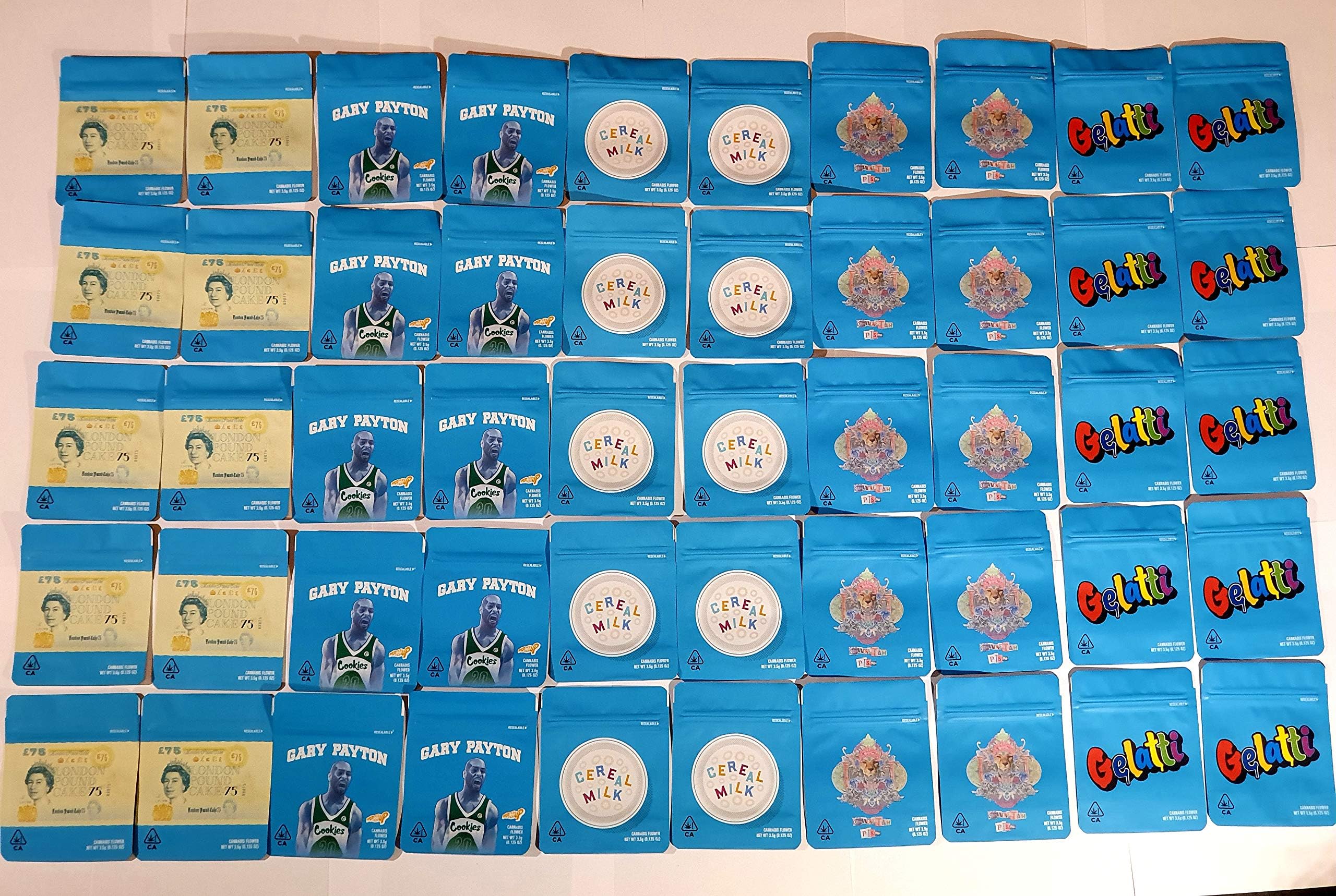 Cookies of Sf Combo Pack, (50 Mylar bags total)