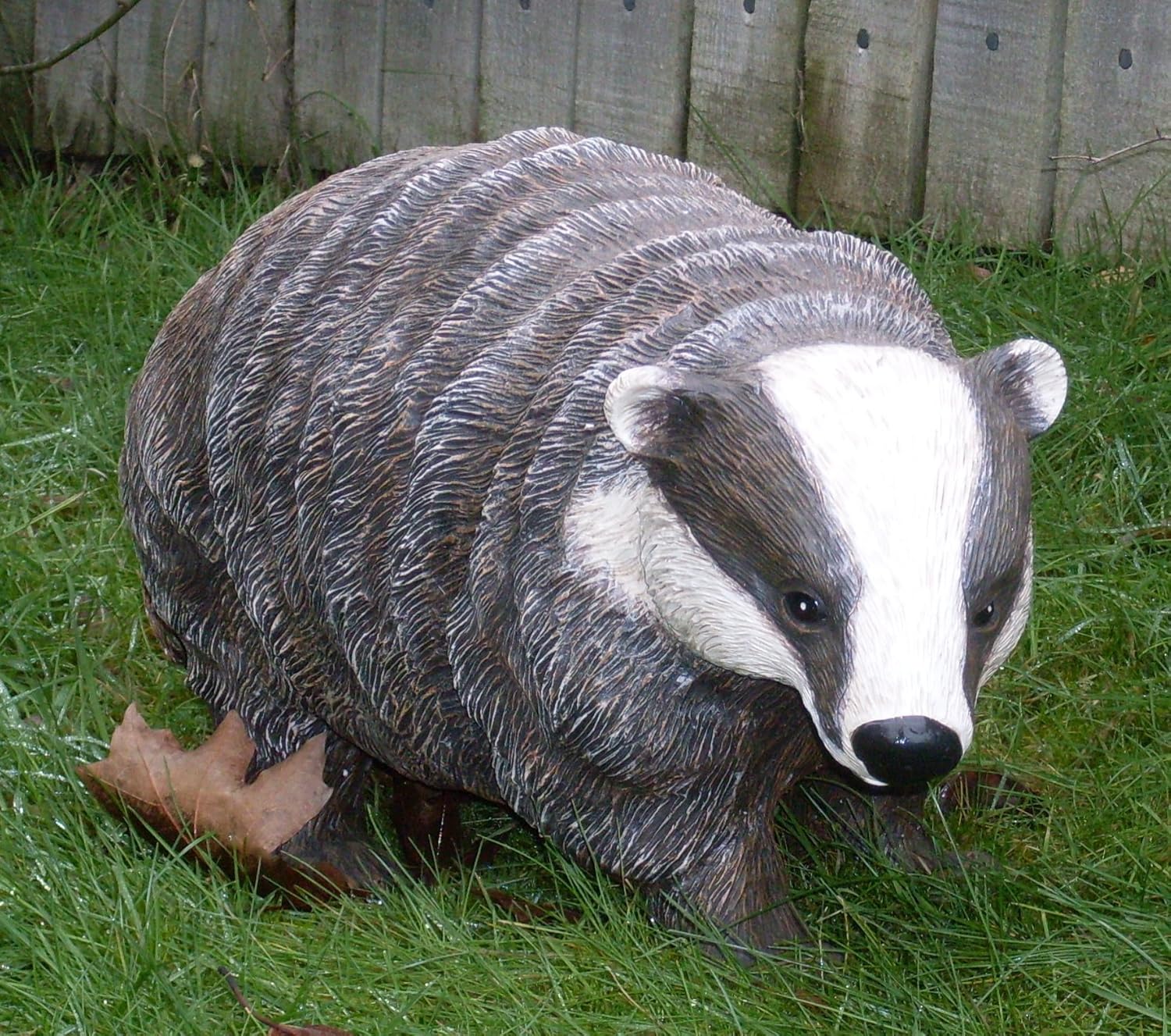 Garden Ornament Badger Amazon.co.uk Garden & Outdoors