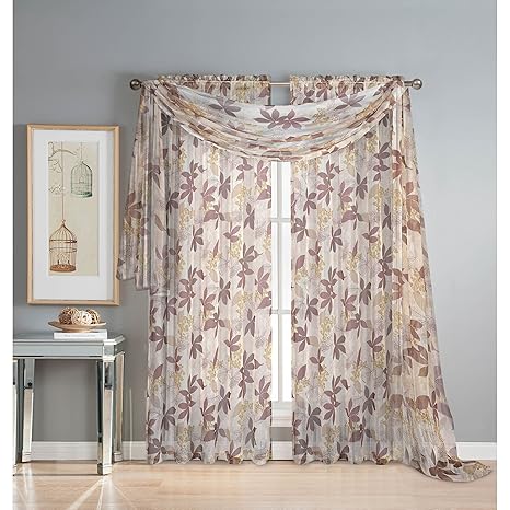 Buy Window Elements Ashville Printed 216 X 54 In Sheer Curtain