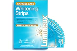 Lumineux Teeth Whitening Strips - 35 Treatments – Peroxide Free - Enamel Safe for Whiter Teeth - Whitening Without The Sensitivity - Dentist Formulated - Sensitivity Free