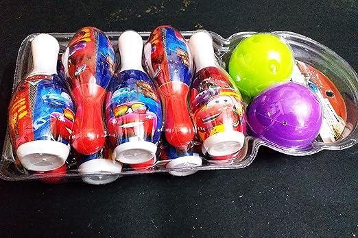 Art Box 10 Pins with 2 Balls Unisex Kids Design Plastic Bowling Set for Kids
