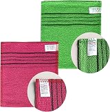 HMI Asian Exfoliating Bath Washcloth Red Green 8 Count Pack of 1 view 5