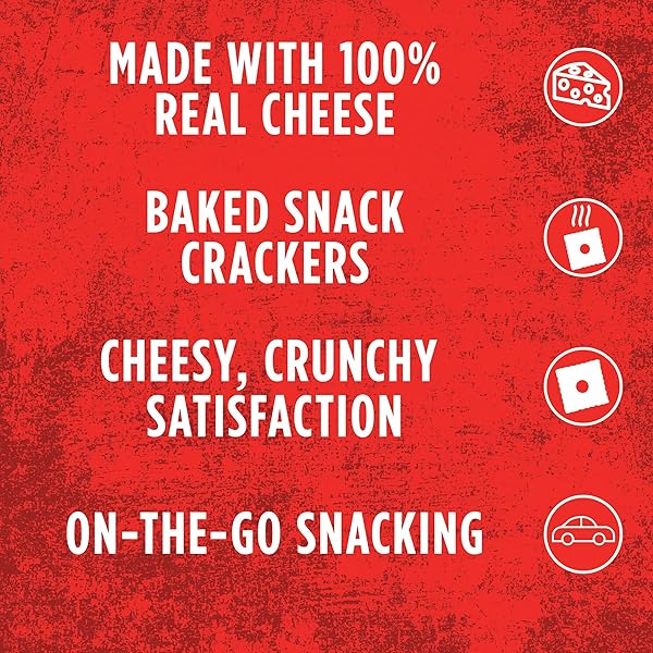 CHEEZ-IT BAKED SNACK CHEESE CRACKERS IN A CUP, WHITE CHEDDAR, SINGLE SERVE, 2.2 OZ