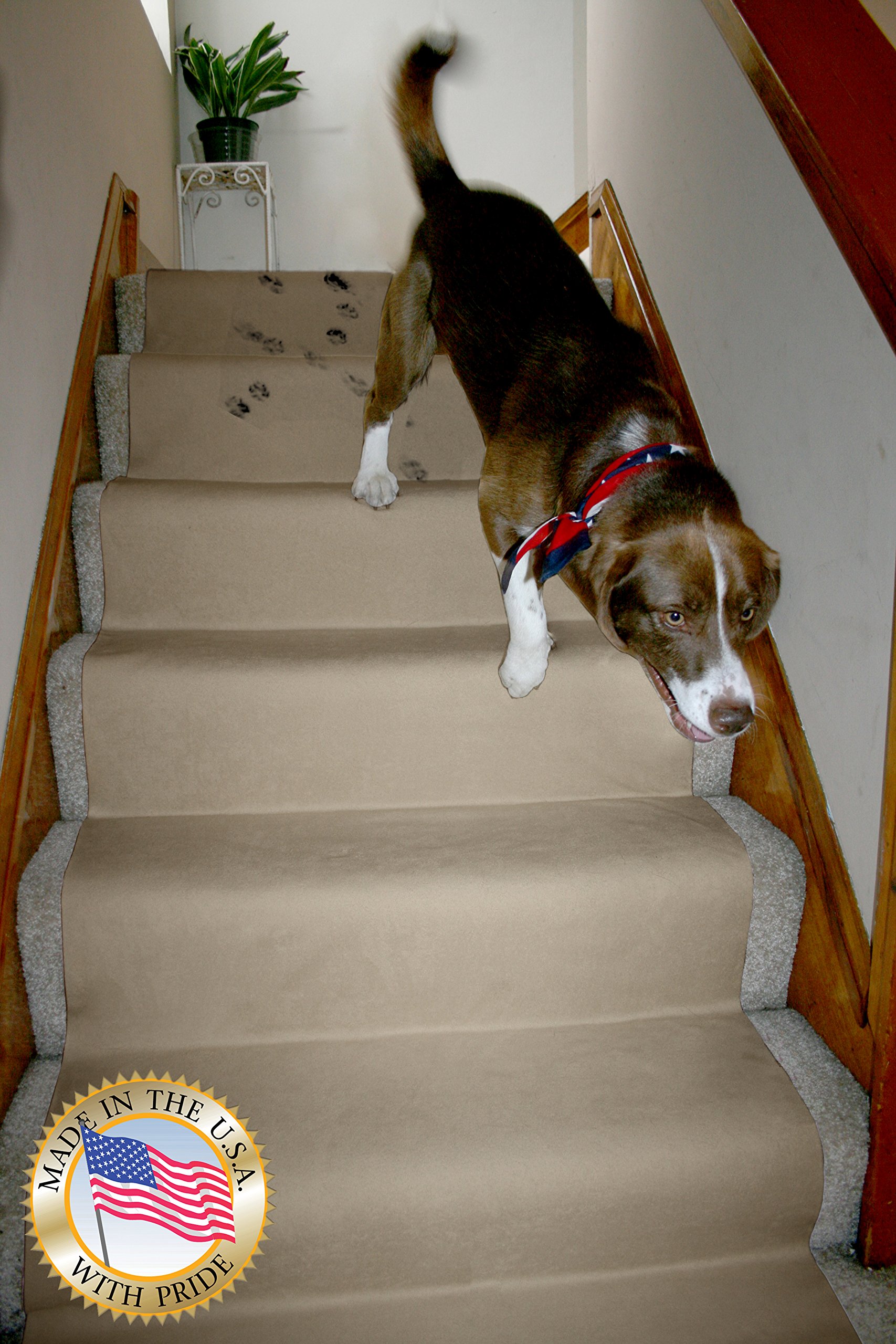 LAMINET Non-Slip Carpet & Floor Protector - Beige - 20'L x 30" W