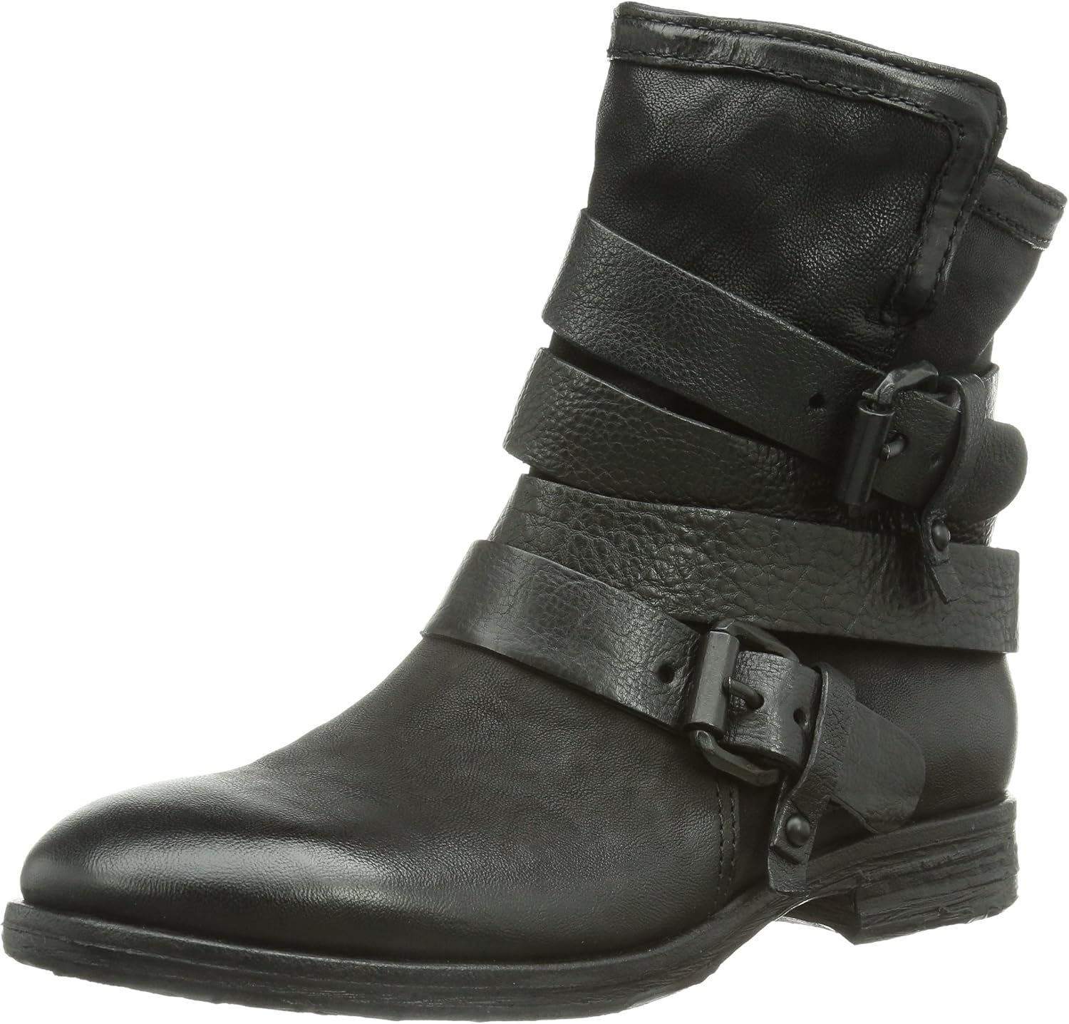 Wunderbar Biker Boots Damen Leder Bild