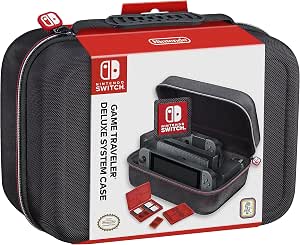 RDS Industries Nintendo Switch System Carry Case - Funda protectora Deluxe  Travel System - Exterior de nailon balístico negro - Producto oficial de  Nintendo : Amazon.com.mx: Videojuegos