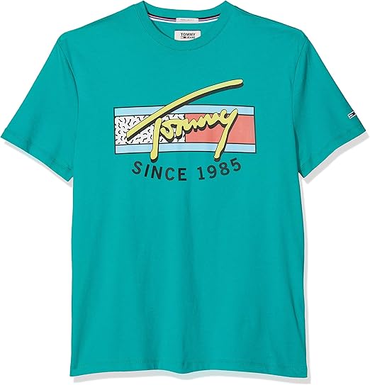 tommy jeans neon script