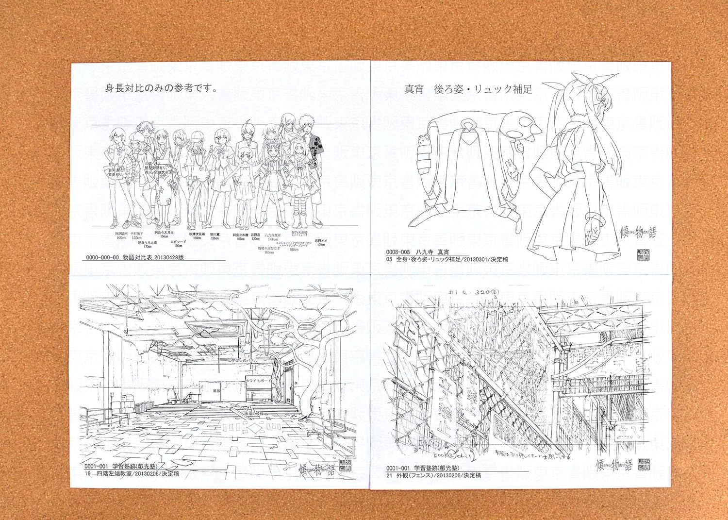 Amazon Com Kabukimonogatari Settei Sheets Model Sheets 281pages Japan Import Arts Crafts Sewing