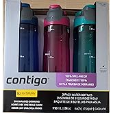 Contigo AUTOSEAL 24oz. Spill-Proof and BPA Free Water Bottle, 3-pack