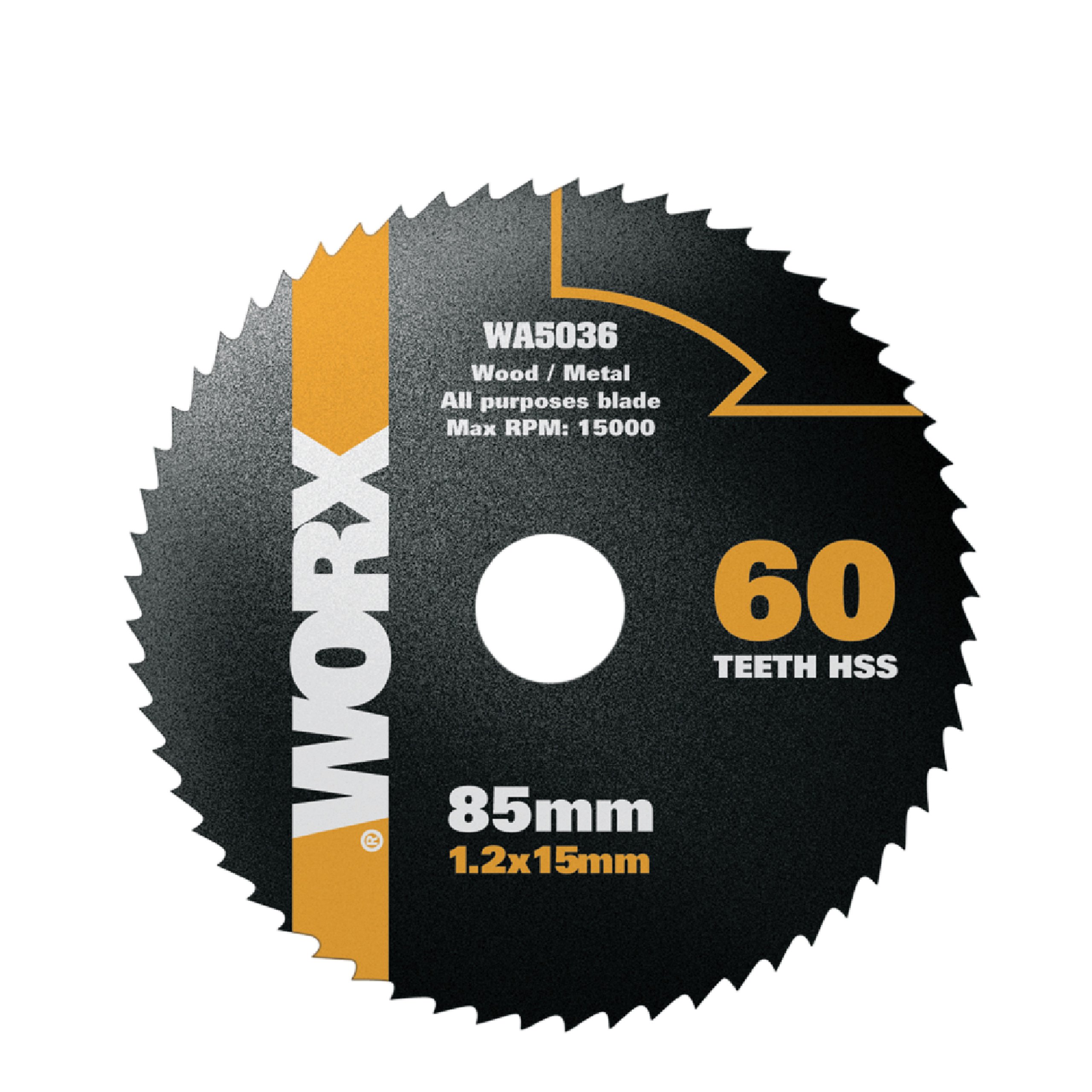 WORX WA5036 85 mm 60T HSS Blade