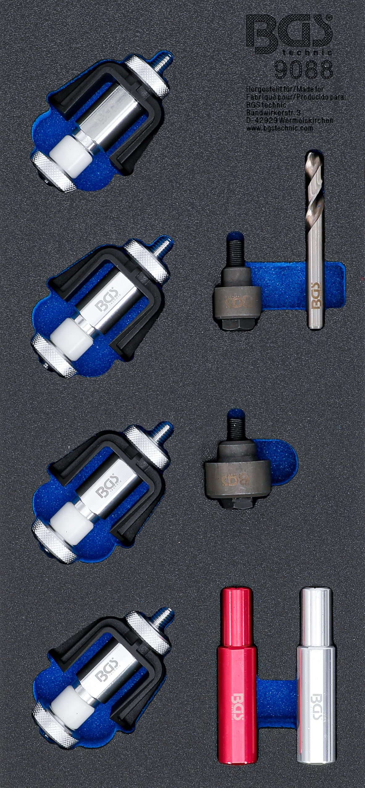 BGS 9088 | Tool Tray 1/3: Assembly Tool Set for Parking Sensor Holders