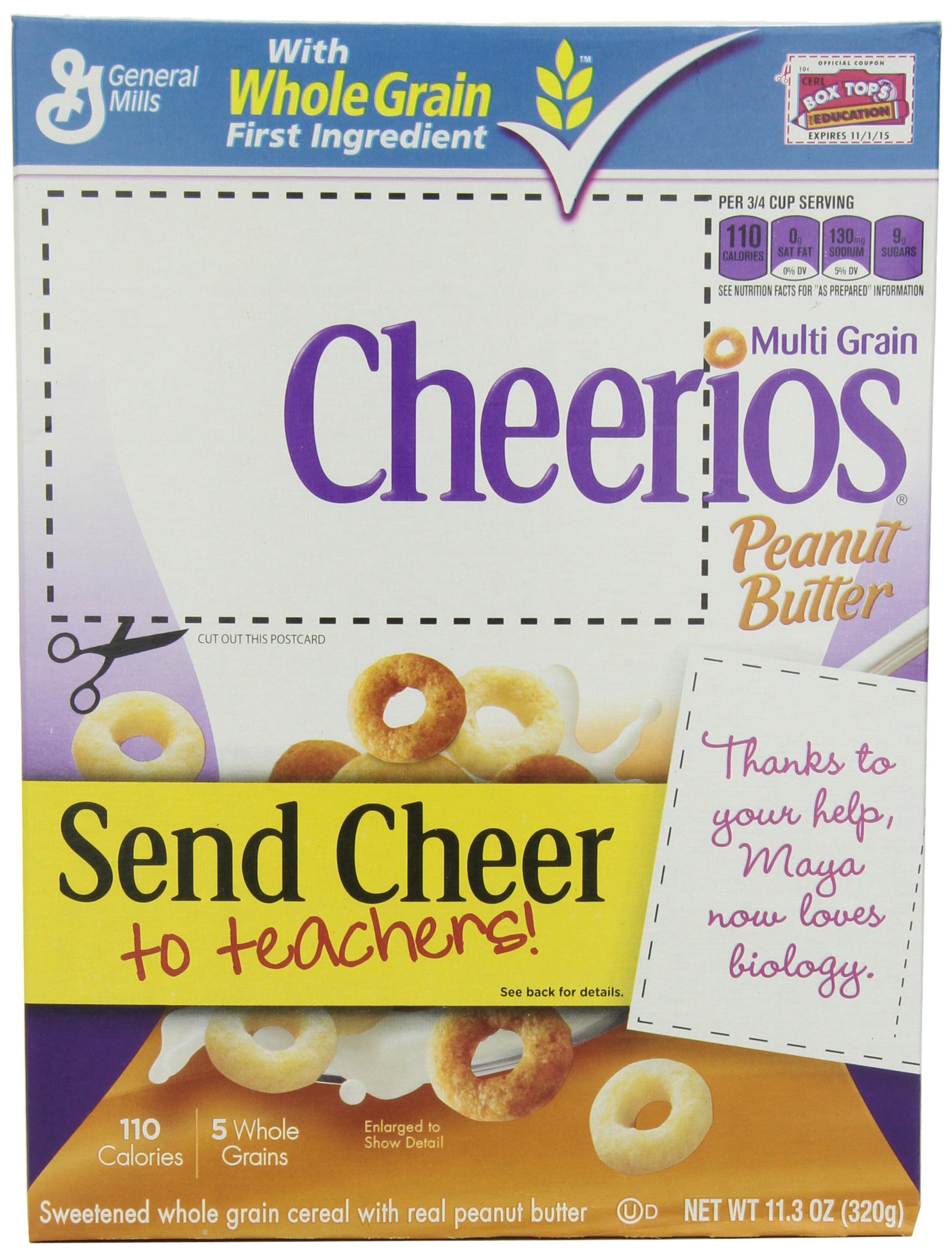 Multi Grain Cheerios Peanut Butter Cereal, 11.3 Ounce on Galleon