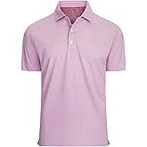 Alex Vando Mens Golf Shirt Moisture Wicking Classic Print Golf Shirts for Men