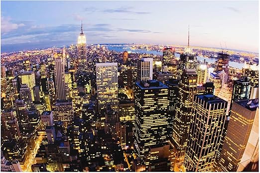 photo New York Skyline Glass Wall Art print on glass wall art glass printing