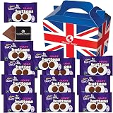 Cadbury Giant Buttons 40g - 12 FULL SIZE 40g bags of delicious Cadbury Chocolate in a unique Gift Box and a free British Choc