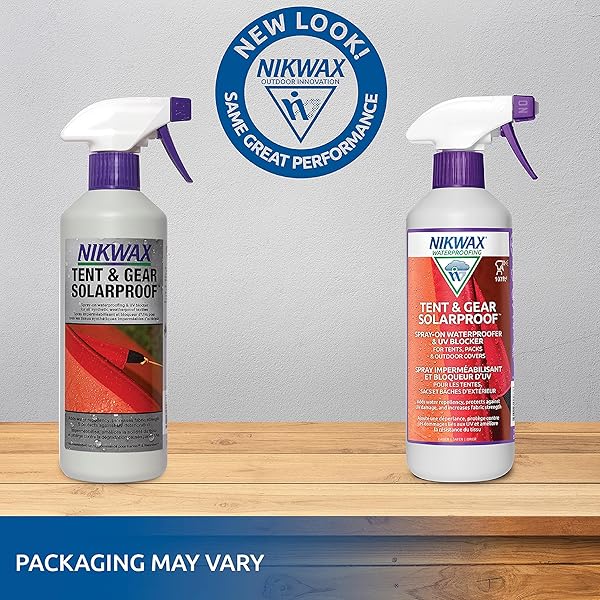 NIKWAX TENT & GEAR, TENT & GEAR SOLARPROOF, 500ML, SPRAY WATERPROOFING AND UV PROTECTOR, RAIN PROTECTOR, RESTORES DWR WATER REPELLENCY ON OUTDOOR FABRIC, RAIN FLY, CANVAS, BACKPACKS