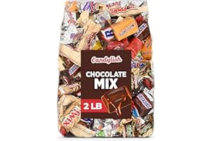 CANDYLISH Chocolate Candy Mix Bulk Bag 2LB – Assorted Individually Wrapped Chocolates – Halloween Trick or Treat, Holiday Party, Bulk Chocolate Assortment for Candy Bowls, Gift Bags & Everyday Snacking