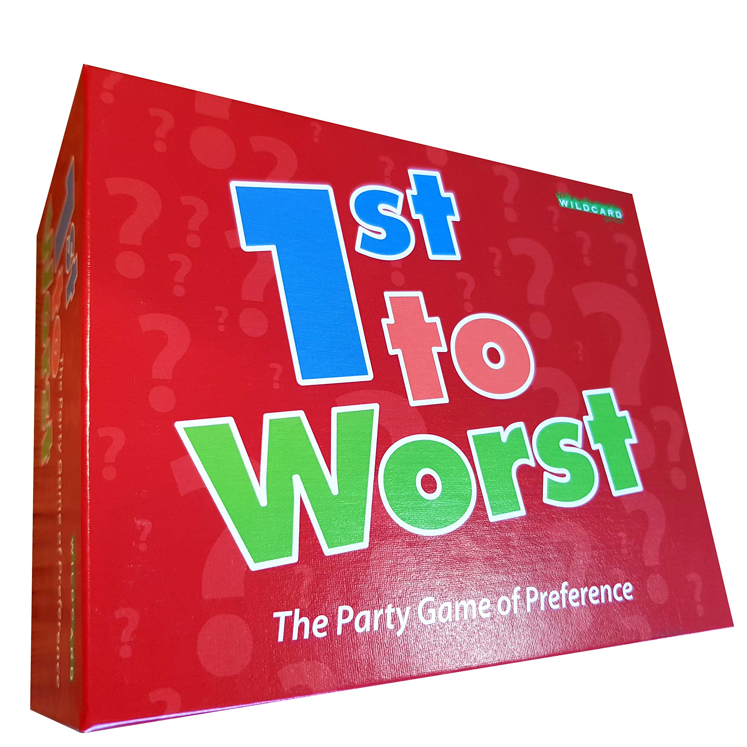 1ST TO WORST! – The classic party game of preference – Guessing a players preferred order from 3 choices - Top Family Fun and Conversation Card Game