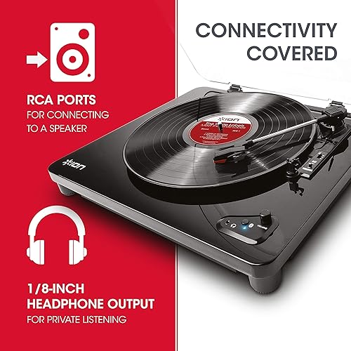 ION Audio Air LP Vinyl Record Player Bluetooth Turntable with