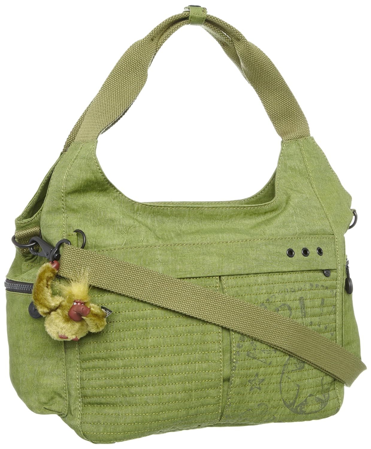 Kipling Women's Affie Large Shoulder Bag Grass Green K19865 Amazon.co