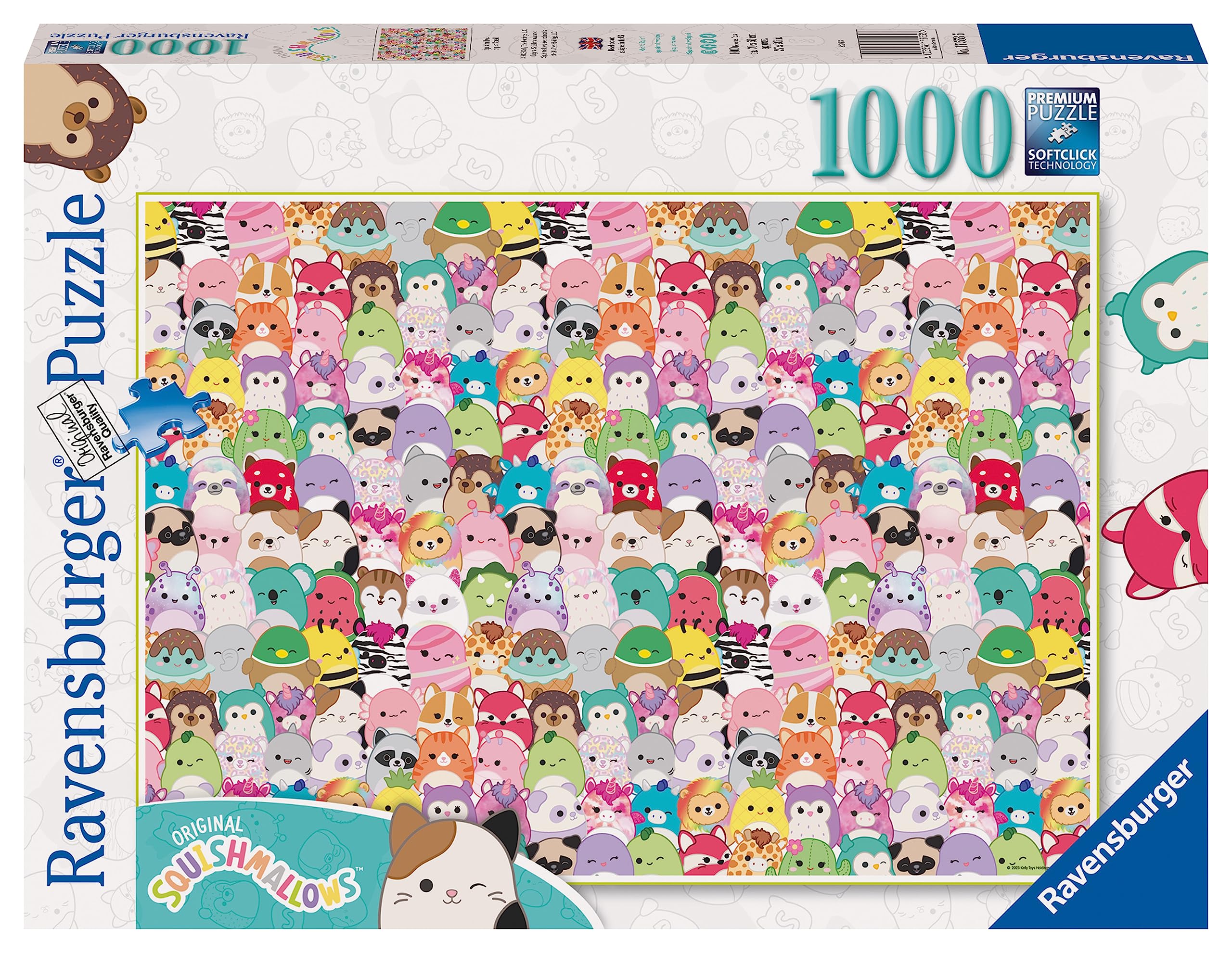 Ravensburger Squishmallow 1000 Piece Jigsaw Puzzle for Teenagers, Kids and Adults Age 12 Years Up