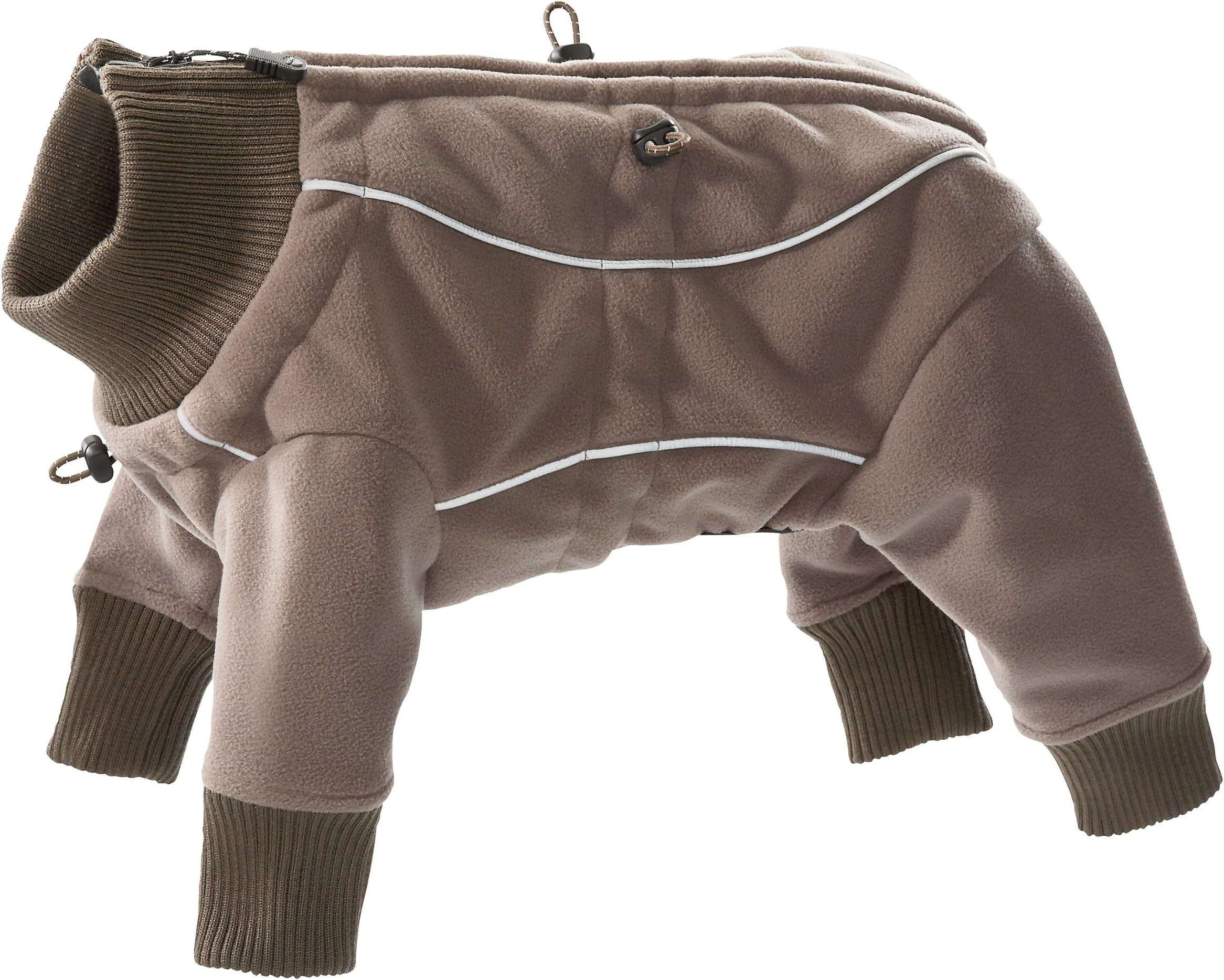 Hurtta Waterproof Fleece Overall Color:Brown Size:281 (Backlength 28.5cm / 11.2inch)