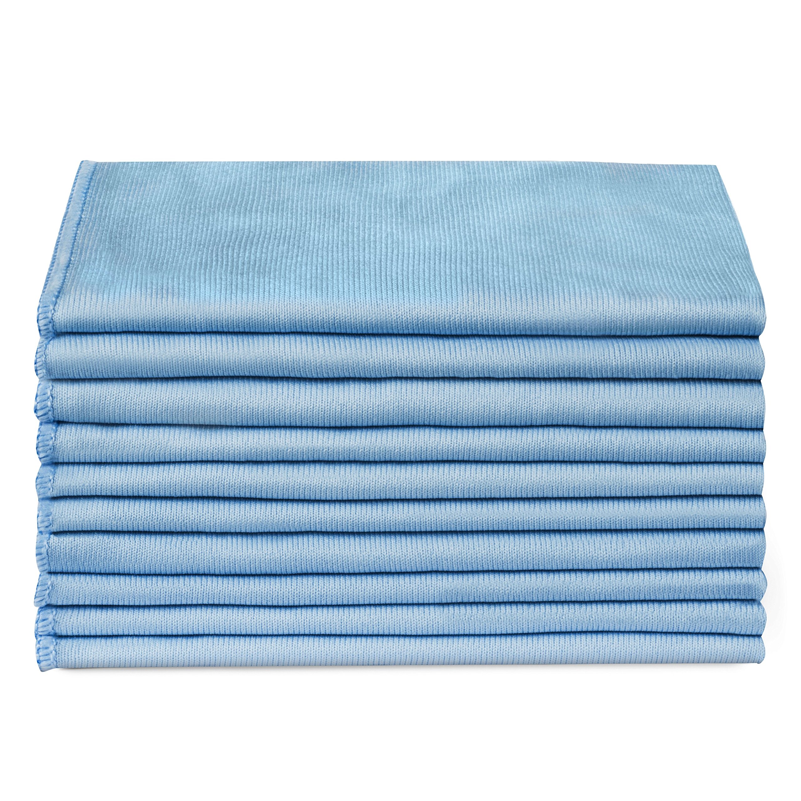 Zflow Microfiber Glass Cleaning Cloths 8 Pack (16 x 16) Streak Free