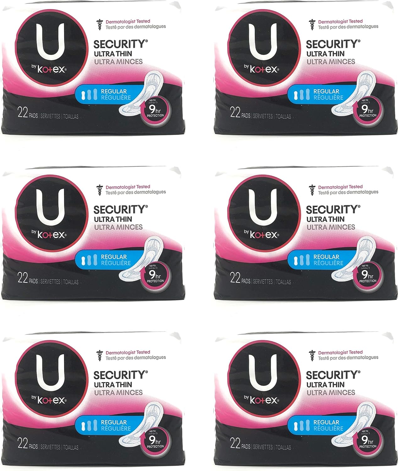 U By Kotex Ultra Thin Pads Regular Parfumfrei 22 Stuck 6 Stuck Amazon De Drogerie Korperpflege