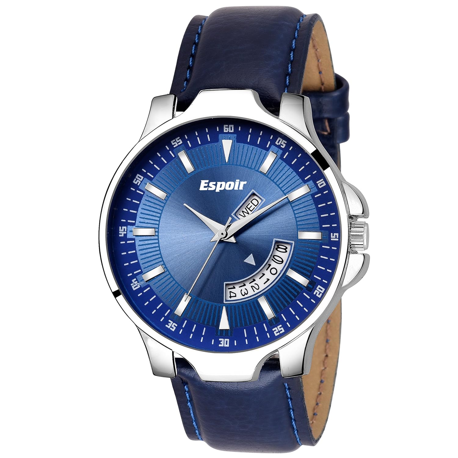 espoir analogue blue dial men's watch- roman0507