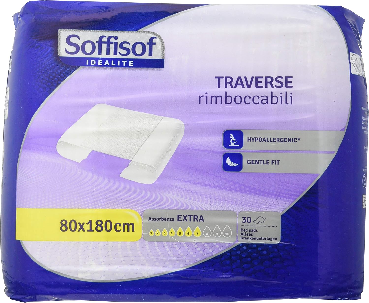 Soffisof Traverse 80 x 180, 7 Drops - 1 Product, Bianco