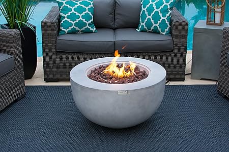 Amazon Com Akoya Outdoor Essentials 30 Fiber Concrete Outdoor