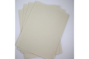 KCS 4 pc of 12" x 18" 14CT Counted Cotton Aida Cloth Cross Stitch Fabric (Cream)